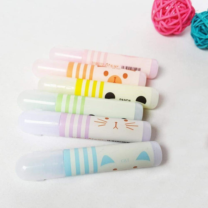 6 Cute Cartoon Animal Highlighters