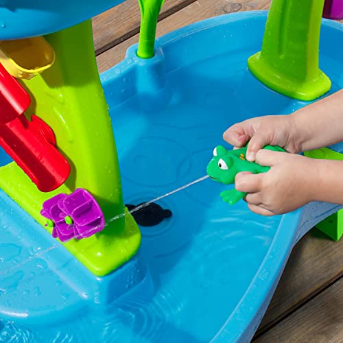 Step2 Rain Showers Splash Pond Toddler Water Table, Outdoor Kids Water Sensory Table, Ages 1.5+ Years Old
