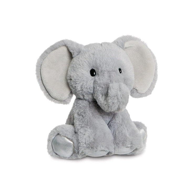 Aurora, 61410, Glitzy Tots Elephant, 6In, Soft Toy, Grey and Silver