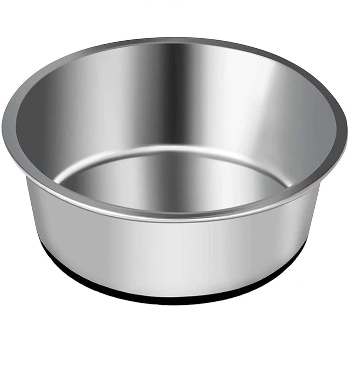 Dog Bowl 2500 ml Stainless Steel Pet Feeding Bowl Water Bowl with Non-Slip Full Silicone Base for X-Large Dog Cat