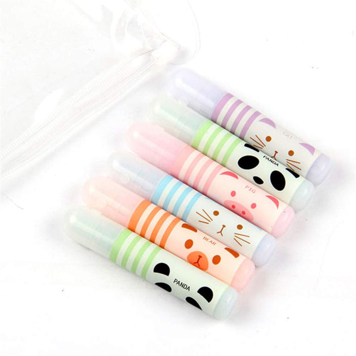 6 Cute Cartoon Animal Highlighters