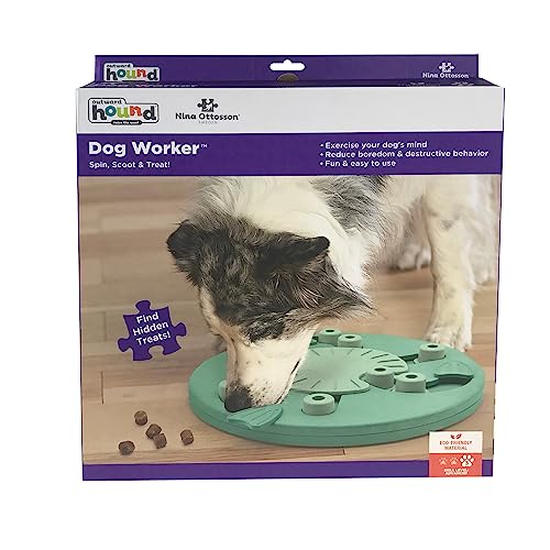 Outward Hound Nina Ottosson Dog Worker Green Interactive Treat Puzzle Dog Toy