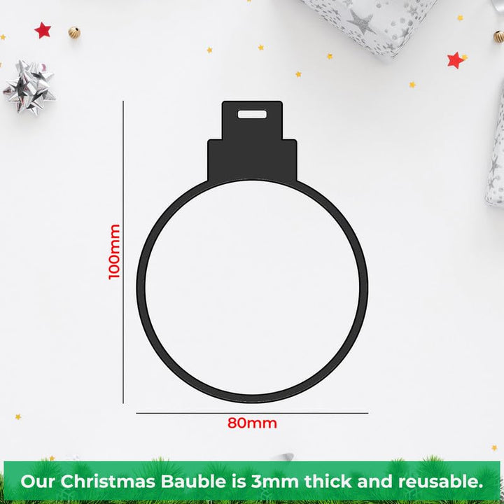 Personalised Snow Couple Christmas Bauble