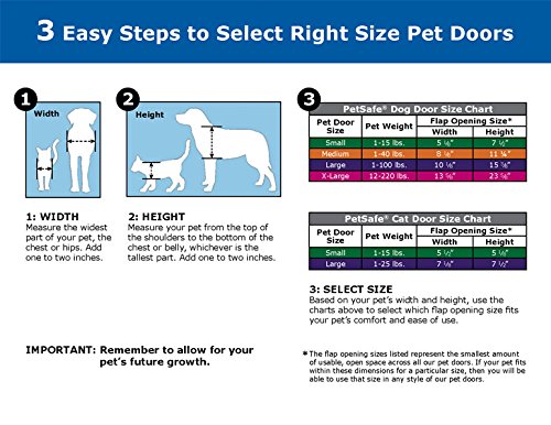 PetSafe Exterior / Interior Cat Door: Staywell Big Cat 4-Way Locking Pet Door Flap for Large Cats - Tinted Privacy Door - Weatherproof, Durable Door Frame - DIY Easy Install with Hardware Kit Included