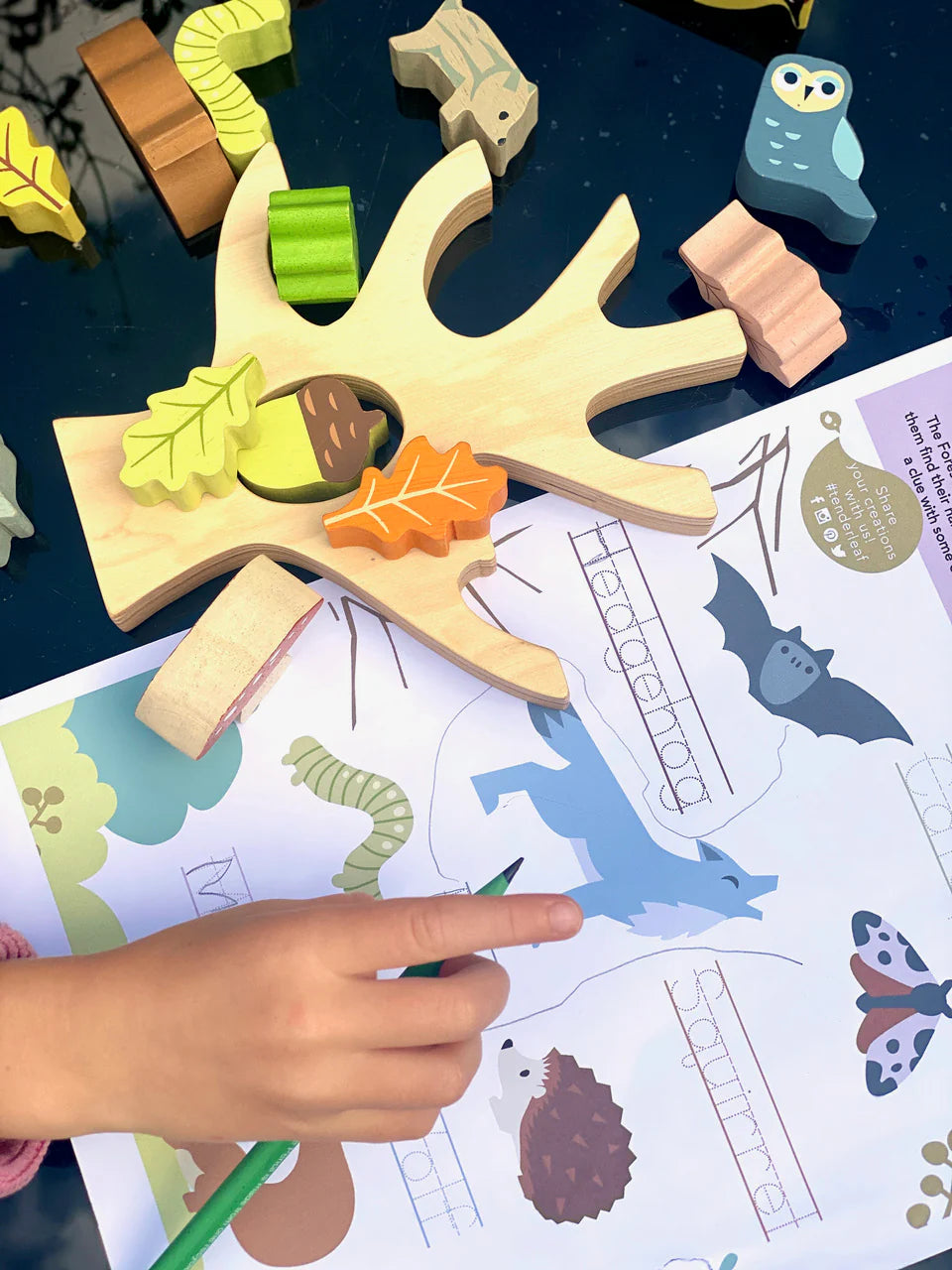 Tender Leaf Stacking Forest by Tenderleaf Toys - Learning Bugs UK