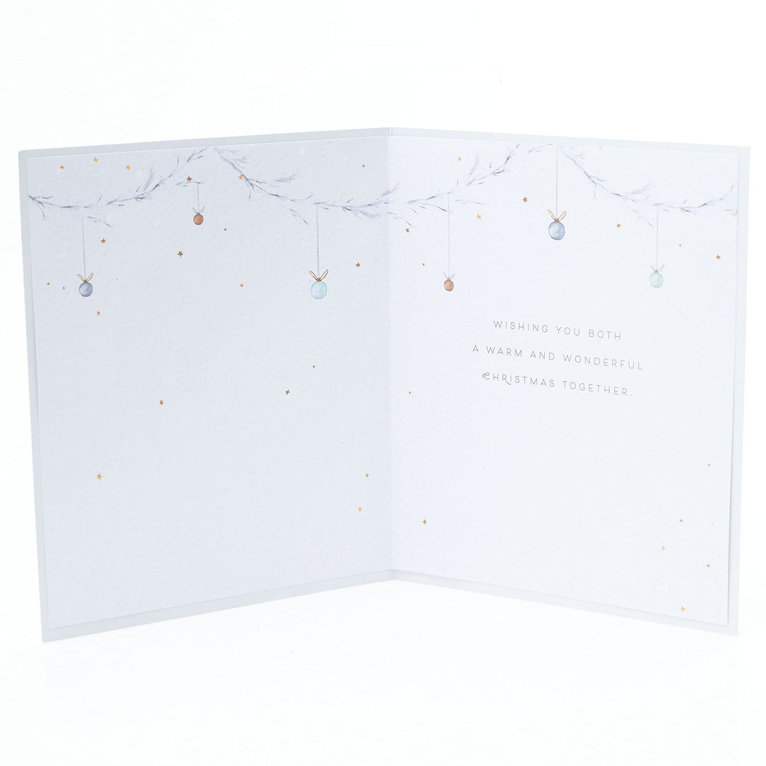 White Tree Christmas Card for You Both
