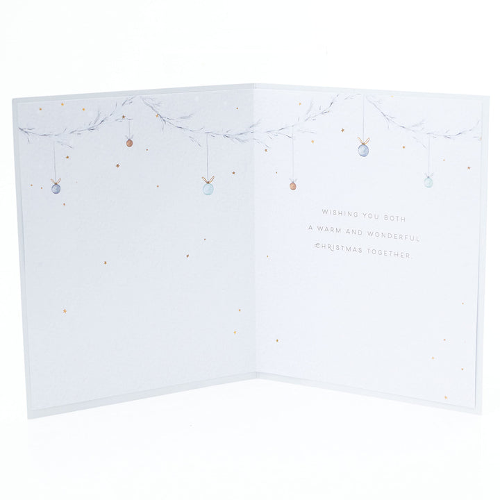 White Tree Christmas Card for You Both