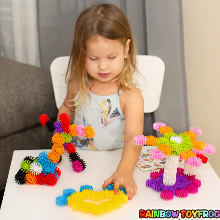 Interlocking Gears STEM Building Toys for Girls & Boys