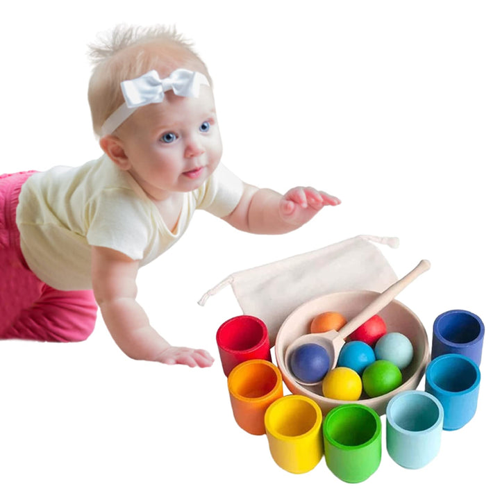 Wooden Sorter Game Color Recognition Toddler Toys