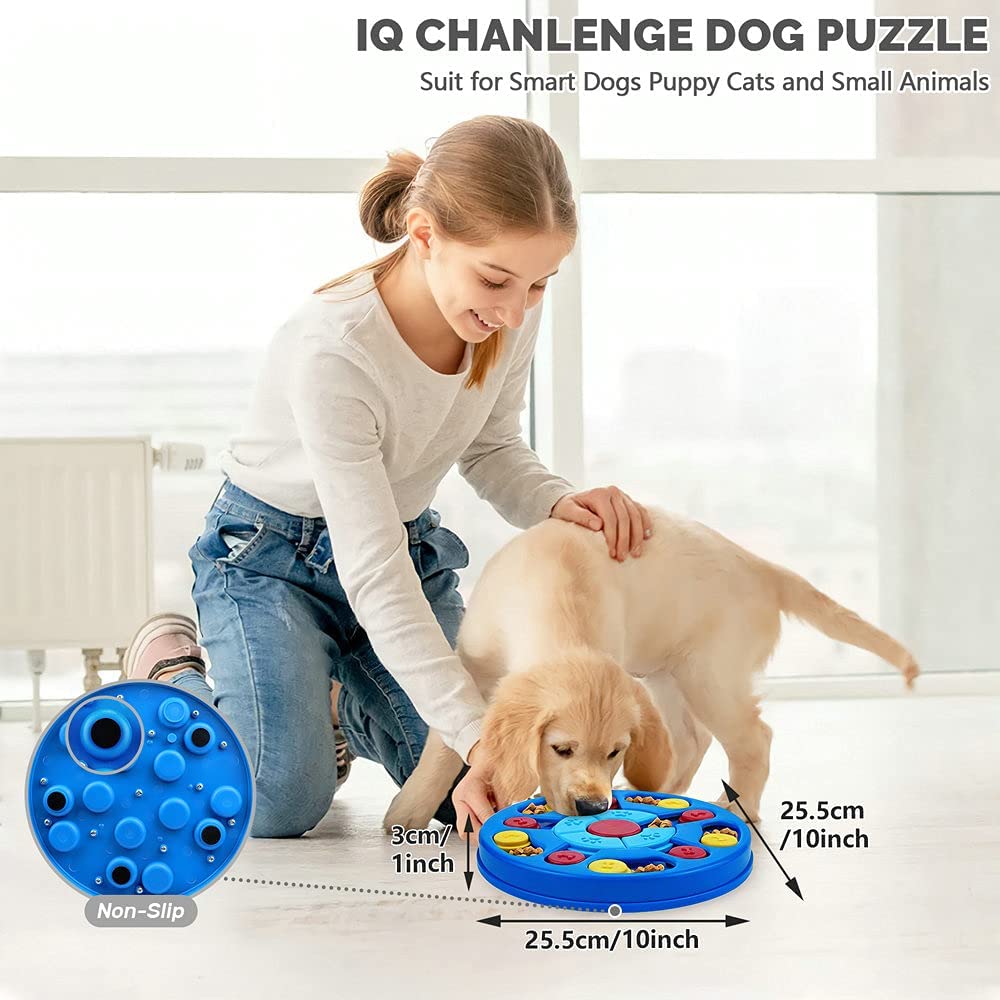 Yoboeew Dog Puzzle Toys Interactive Dog Toy for Puppy IQ Stimulation &Treat Training Dog Games Treat Dispenser for Smart Dogs