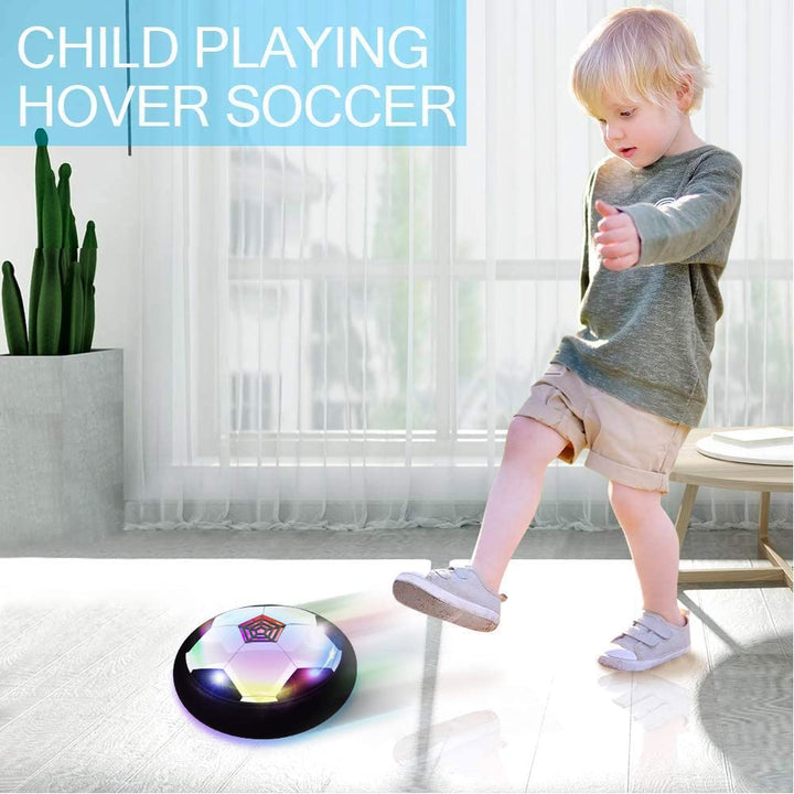 TODARRUN Kids Toys LED Hover Football,Gifts for Boys Girls 3 4 5 6 7 8-12 Year Old Toys,Air Power Soccer Ball Indoor Outdoor Game