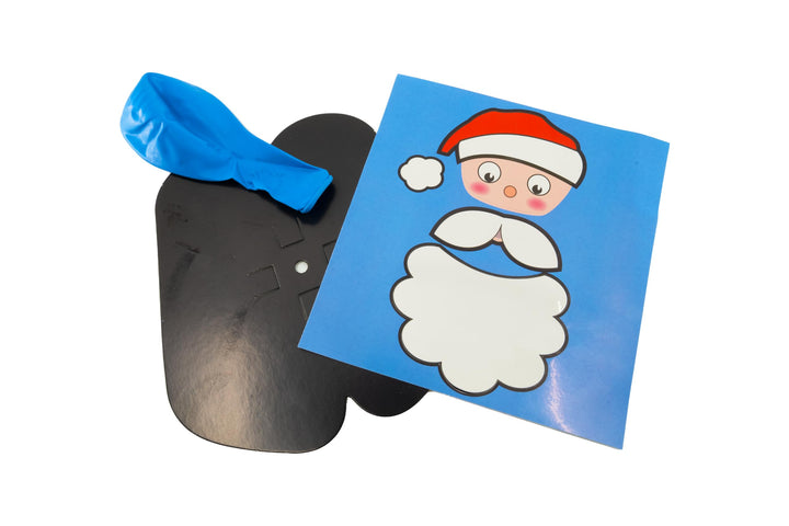 4 Assorted Christmas Balloon Heads with Stickers