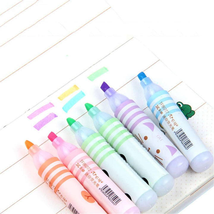 6 Cute Cartoon Animal Highlighters