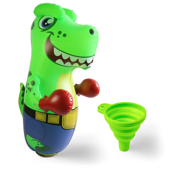 JOYIN Punching Bag for Kids,Inflatable T-Rex Dinosaur Bopper 47 Inches, Freestanding Boxing Bag