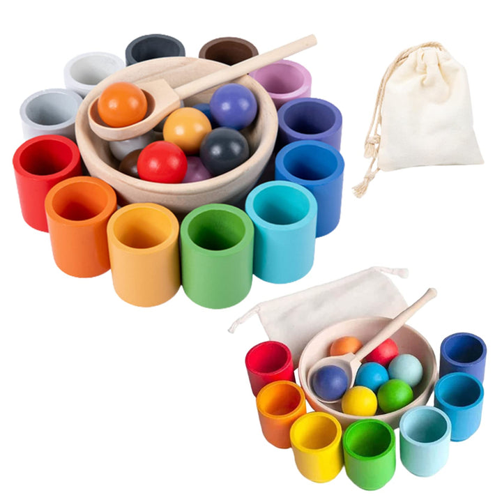 Wooden Sorter Game Color Recognition Toddler Toys