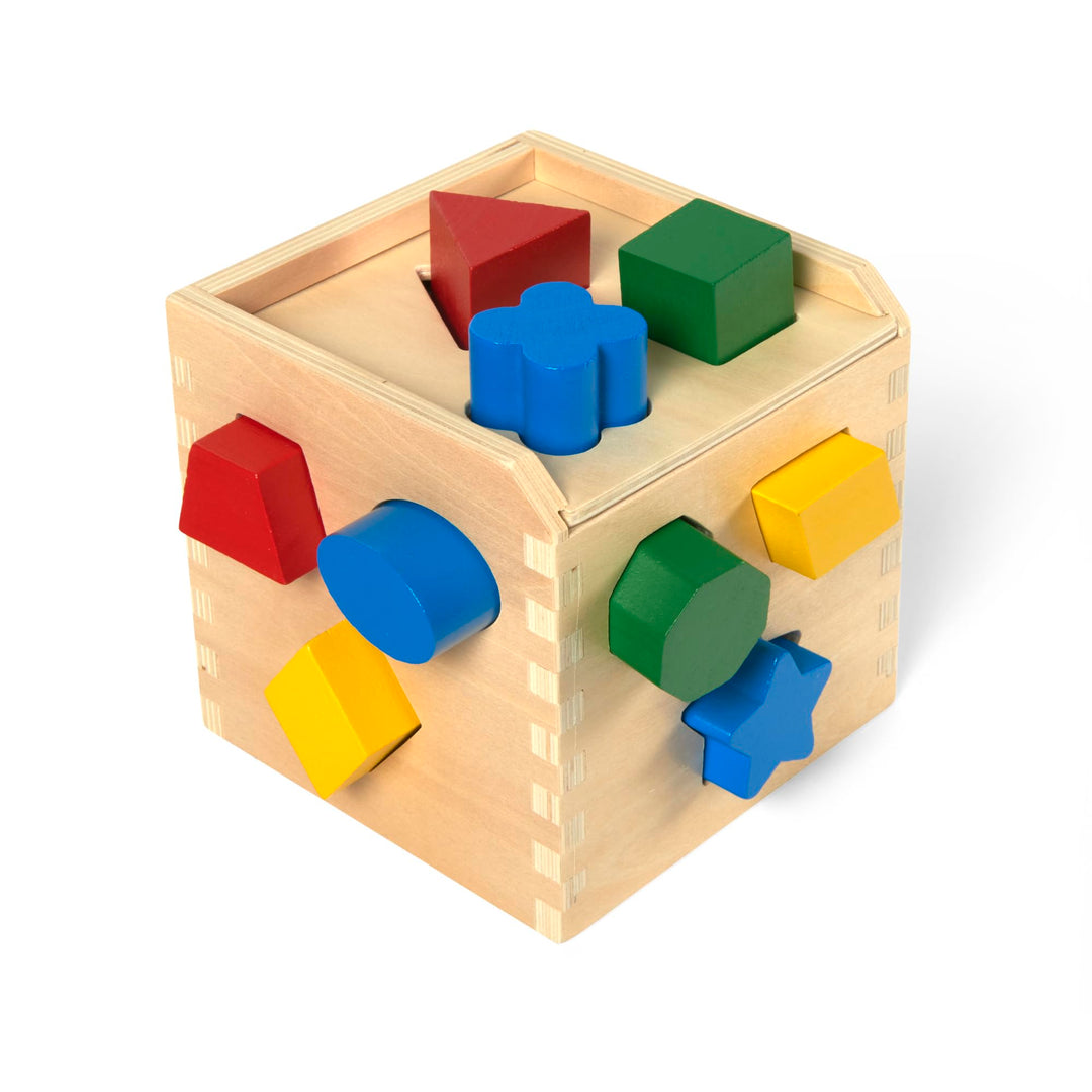 Wooden Shape Sorting Cube Wooden Toys