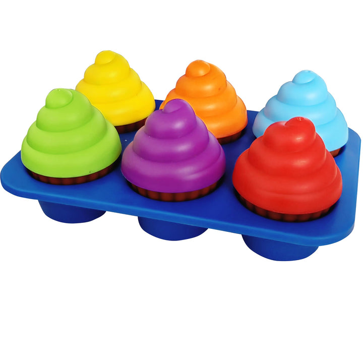 Cupcake Toddler Learning Colors and Shape Sorting Toys