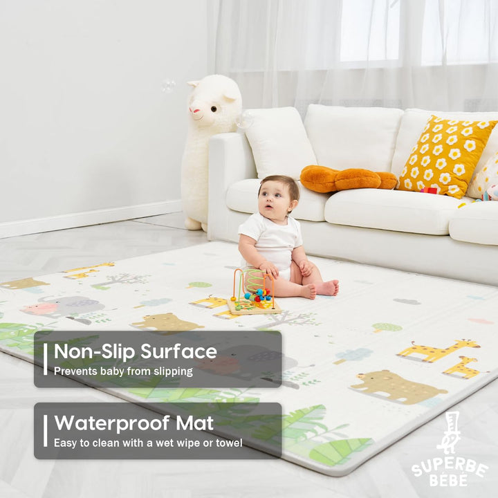 Non-Toxic Thick Foldable Waterproof Foam Baby Play Mat