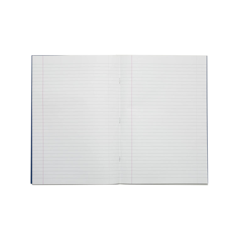 A4 Dark Blue Exercise Book | 80 Pages | 8mm Lined with Margin