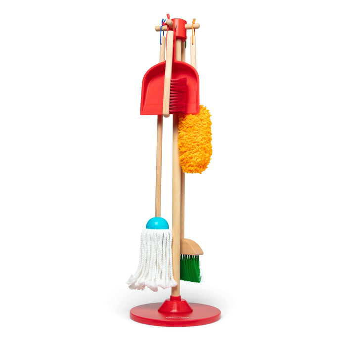 Melissa & Doug, Let’s Play House! Dust! Sweep! Mop! Pretend Play Toy Set for Kids | Cleaning Wooden Toys for Children