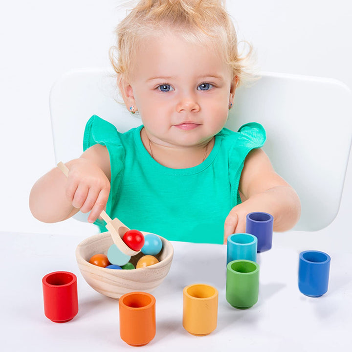 Wooden Sorter Game Color Recognition Toddler Toys