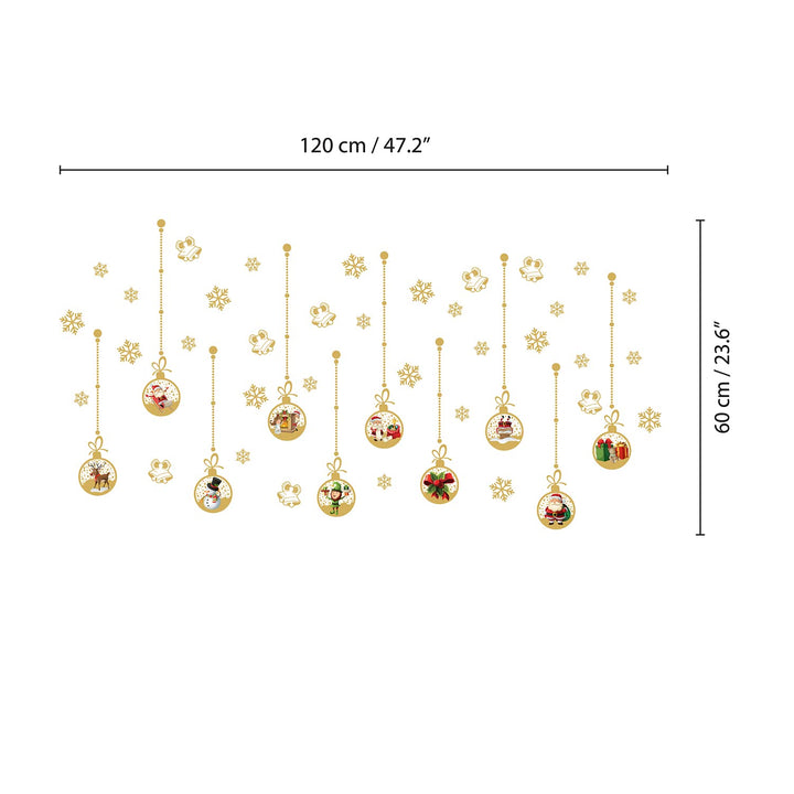Matt Gold Christmas Wall Stickers