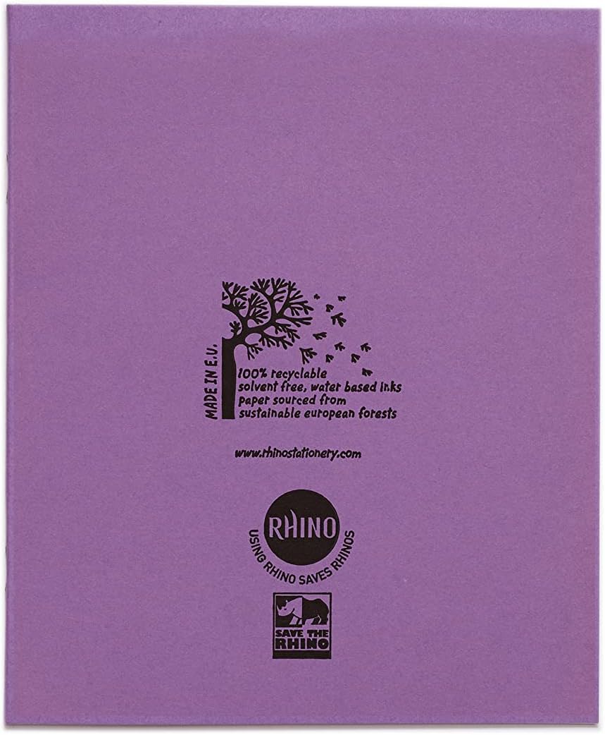 10 Pack Purple Lined Notebooks (48 Pages)