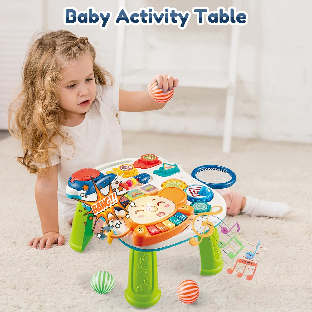 Baby Walker 5 in 1, VATOS Sit-to-Stand Learning Walker, Assemble as Scooter/Balance Bike/Push Walker