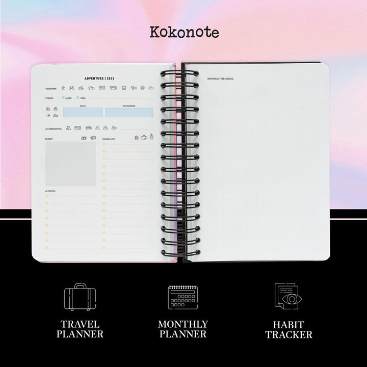 2023-2024 A5 Academic Diary with Stickers"