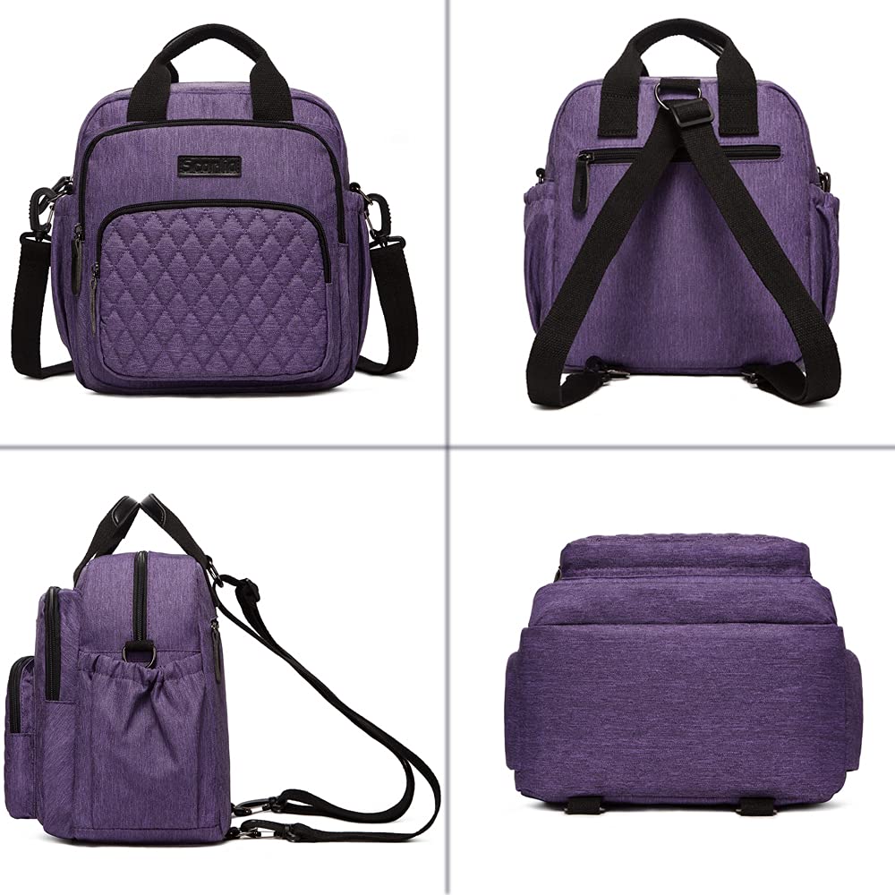 Tall Insulated Lunch Cooler Backpack - Purple