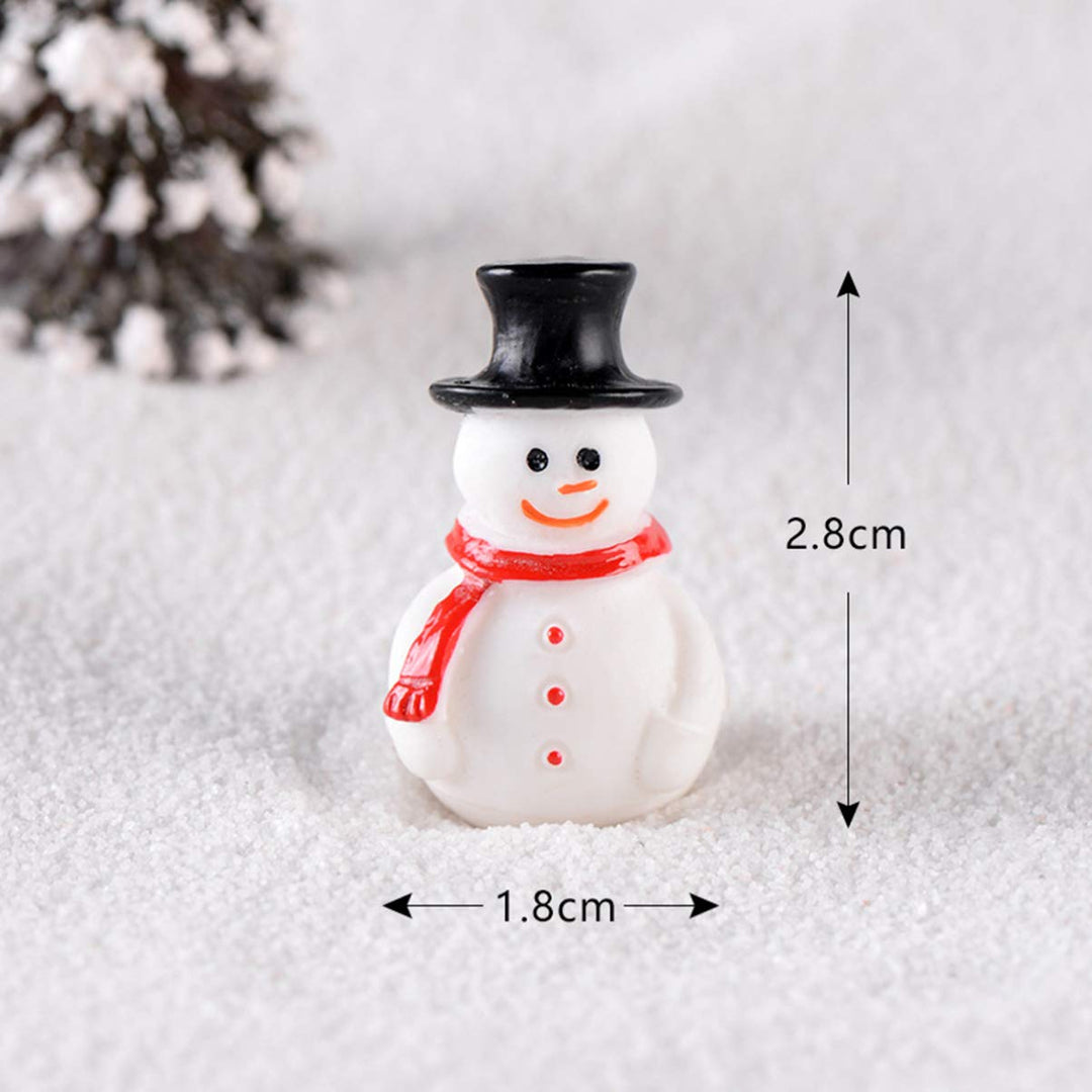 10PCS Mini Santa Claus Ornaments for Christmas
