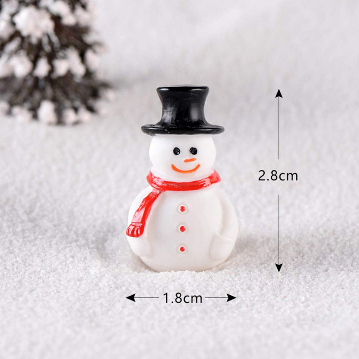 10PCS Mini Santa Claus Ornaments for Christmas