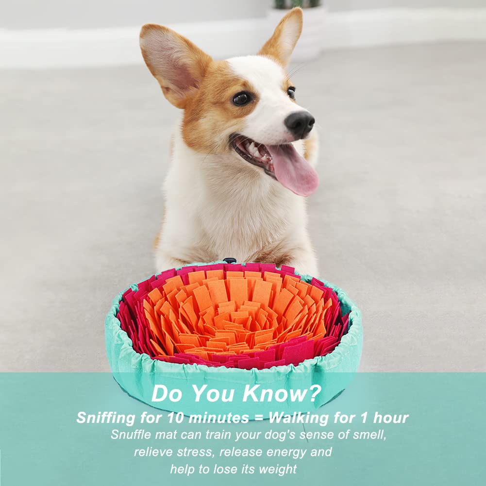 Vivifying Snuffle Mat for Dogs, Washable Dog Snuffle Mat, Interactive Dog Toys for Boredom, Game Toy Encourages Natural Foraging Skills and Slow Eating