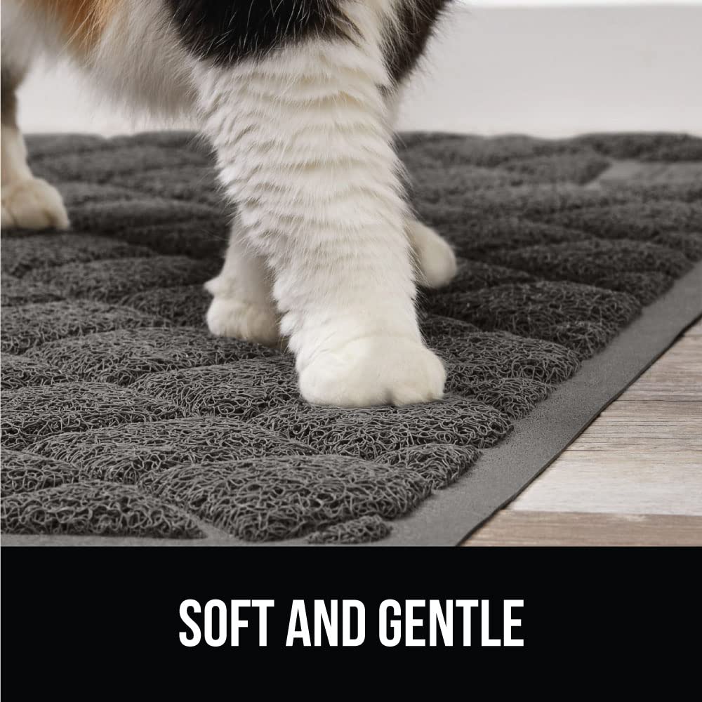 Gorilla Grip Original Premium Durable Multiple Cat Litter Mat, 47x35, XL Jumbo, Water Resistant, Traps Litter from Box and Cats