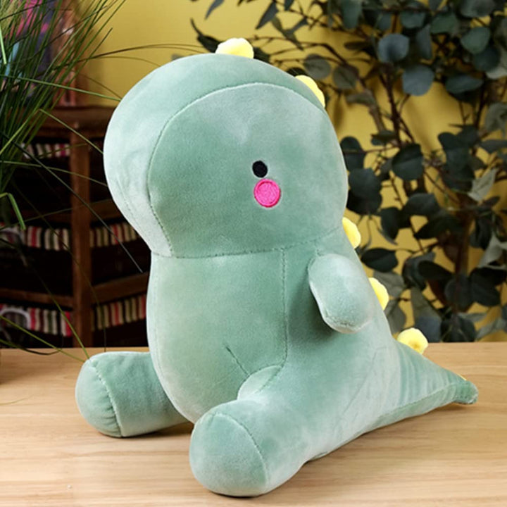 OUKEYI Cute Stuffed Dinosaur Toy Plush Doll Soft Stuffed Animals Dino Plushie Soft Birthday Gifts for Kids Girls Boys pink 8 inch (Green