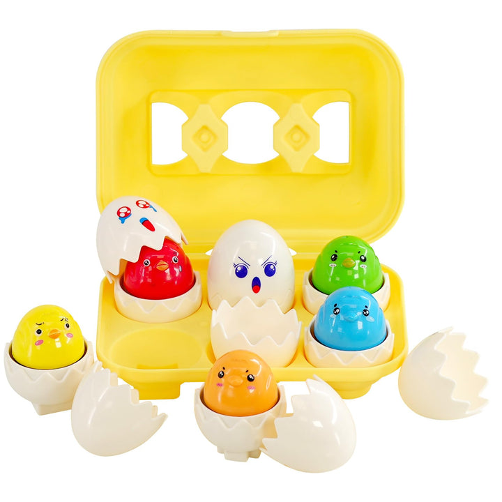 Egg Color & Shape Sorter Puzzle Toy for Kids