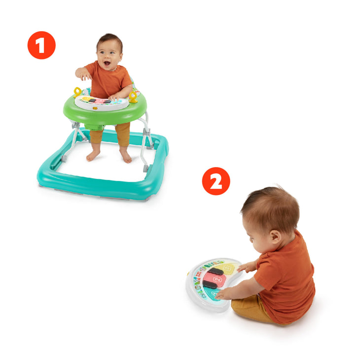 2-in-1 Baby Activity Walker with Removable Piano Toy