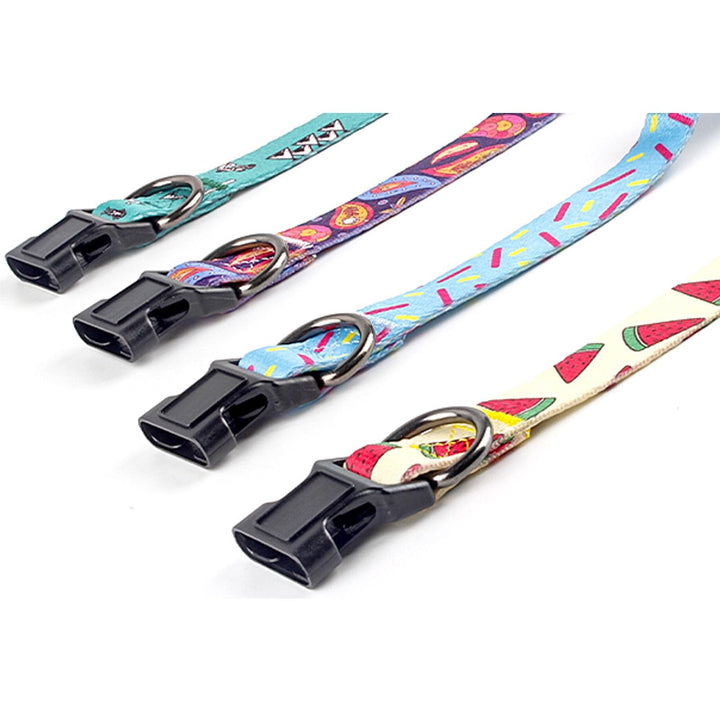 COSYHOMELONDON Dog Collar with Bohemia Floral Tribal Geometric Patterns - Soft Ethnic Style Collar Adjustable for Small Medium dogs(Geometric D, m)
