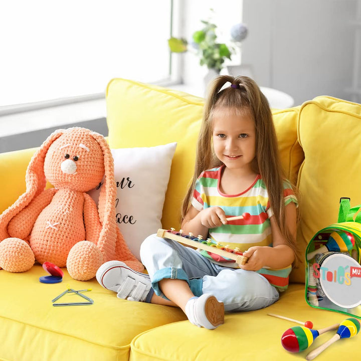19 pcs Kids Musical Instruments for 3 year old
