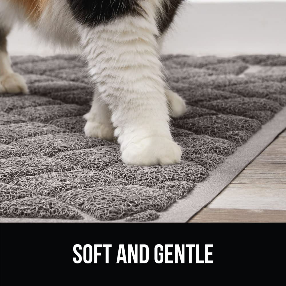 The Original Gorilla Grip Water Resistant Cat Litter Box Trapping Mat 35x23, Easy Clean