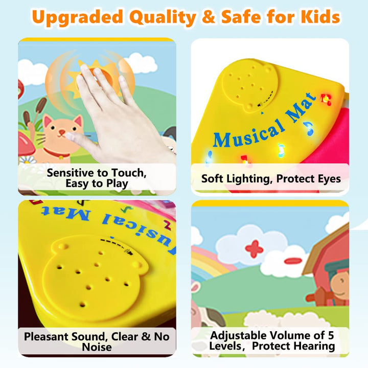 Baby Musical Mats with 25 Music Sounds, Musical Toys Child Floor