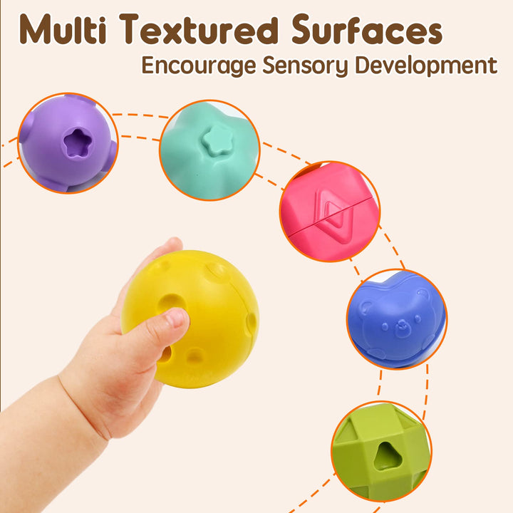 AiTuiTui Baby Toys 6 to 12 18 Months, Sensory Montessori Toys for 1 2 Year Old Boy Girl Gifts