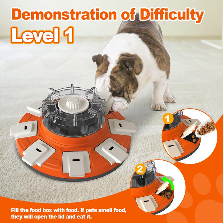 CAROZEN Dog Puzzle Toys, Interactive Dog Toys for Boredom, Dog Treat Toy for Dogs Training Funny Feeding, Treat Dispenser for Large/Small/Medium Dogs, Improve Your Dog's Intelligence