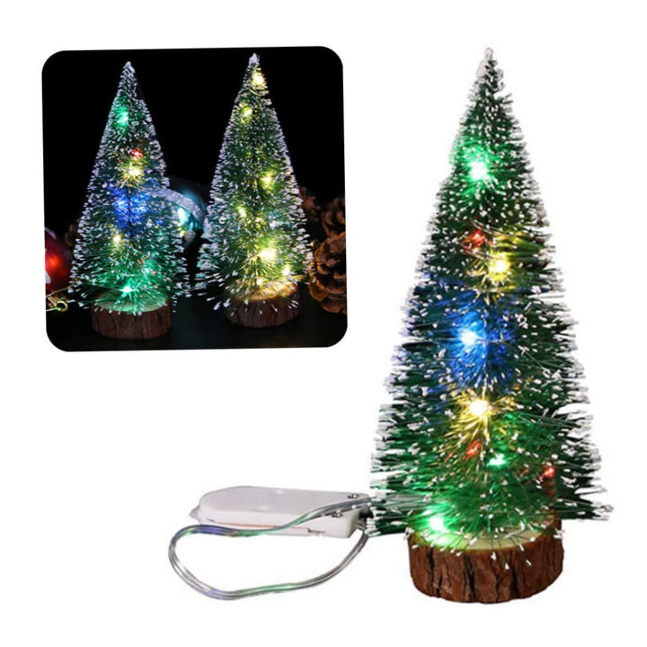 15cm Mini Christmas Tree with Lights