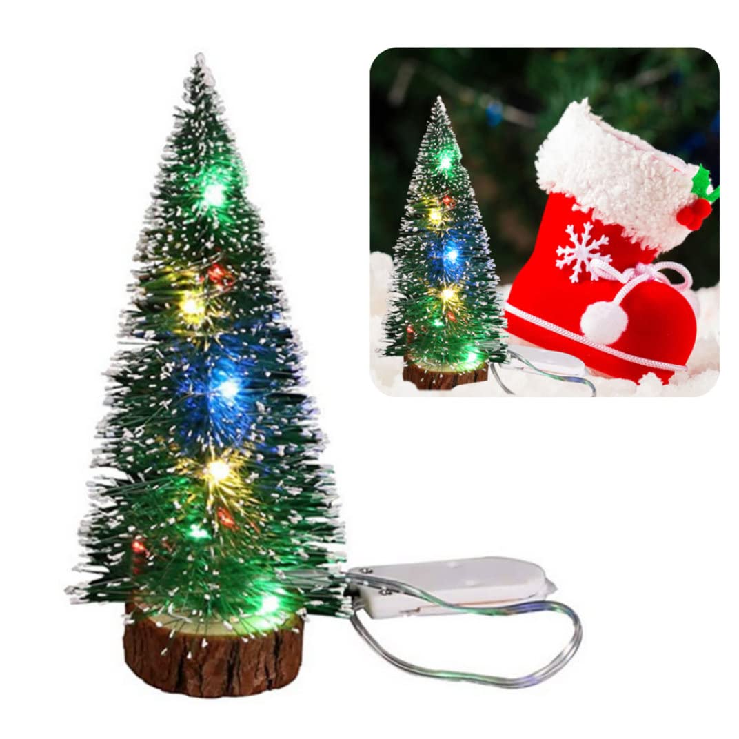 15cm Mini Christmas Tree with Lights