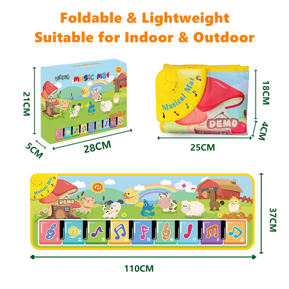 Baby Musical Mats with 25 Music Sounds, Musical Toys Child Floor