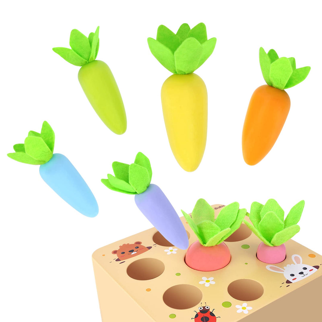 Macron Carrot Harvest Game Educational Shape Sorting Toys