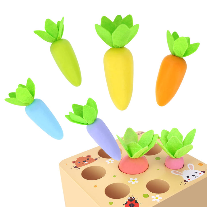 Macron Carrot Harvest Game Educational Shape Sorting Toys