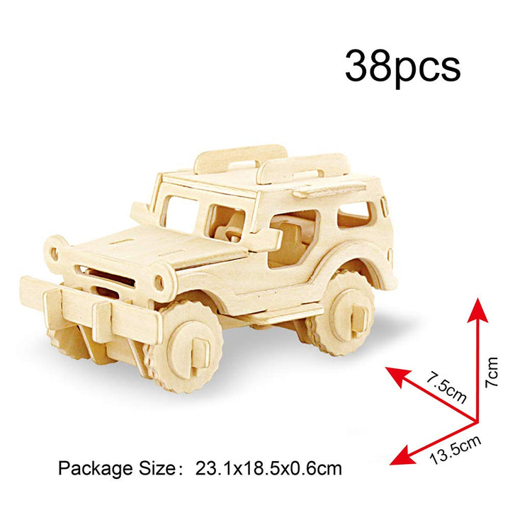 Georgie Porgy 3D Wooden Puzzles DIY Models Kits for Kids Dinosaur Airplane Woodcraft