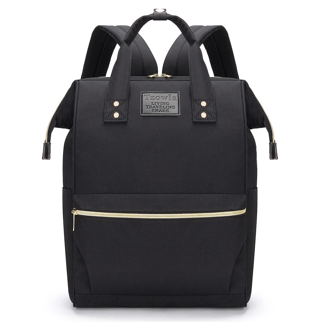 Lightweight Black Mini Backpack for School